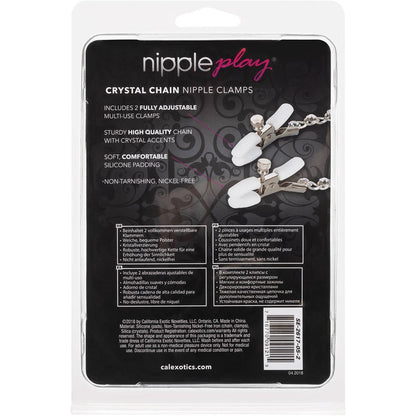 CalExotics® Nipple Play - Crystal Chain Clamps