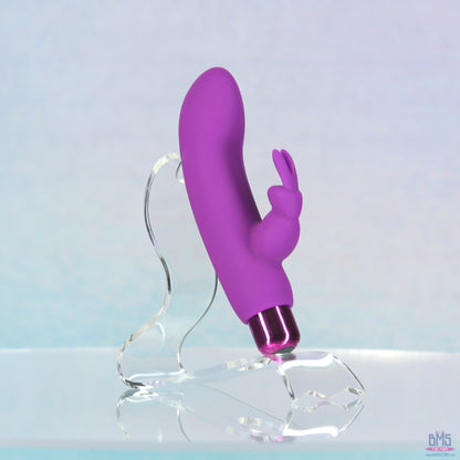 PowerBullet - Alice’s Bunny – Rechargeable Bullet with Removable Rabbit Sleeve – Purple