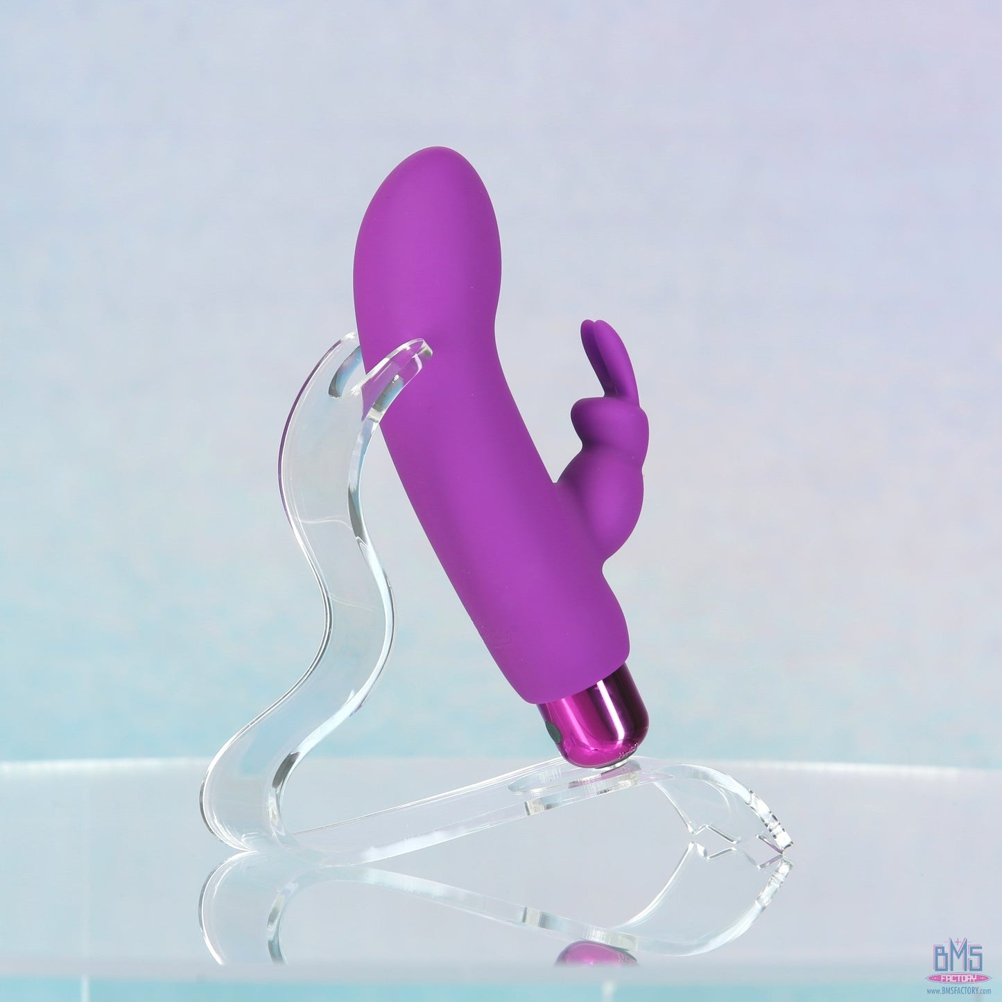 PowerBullet - Alice’s Bunny – Rechargeable Bullet with Removable Rabbit Sleeve – Purple