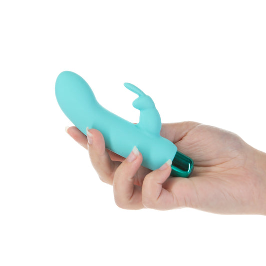 PowerBullet - Alice’s Bunny - Rechargeable Bullet with Removable Rabbit Sleeve - Teal