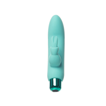 PowerBullet - Alice’s Bunny – Rechargeable Bullet with Removable Rabbit Sleeve – Teal