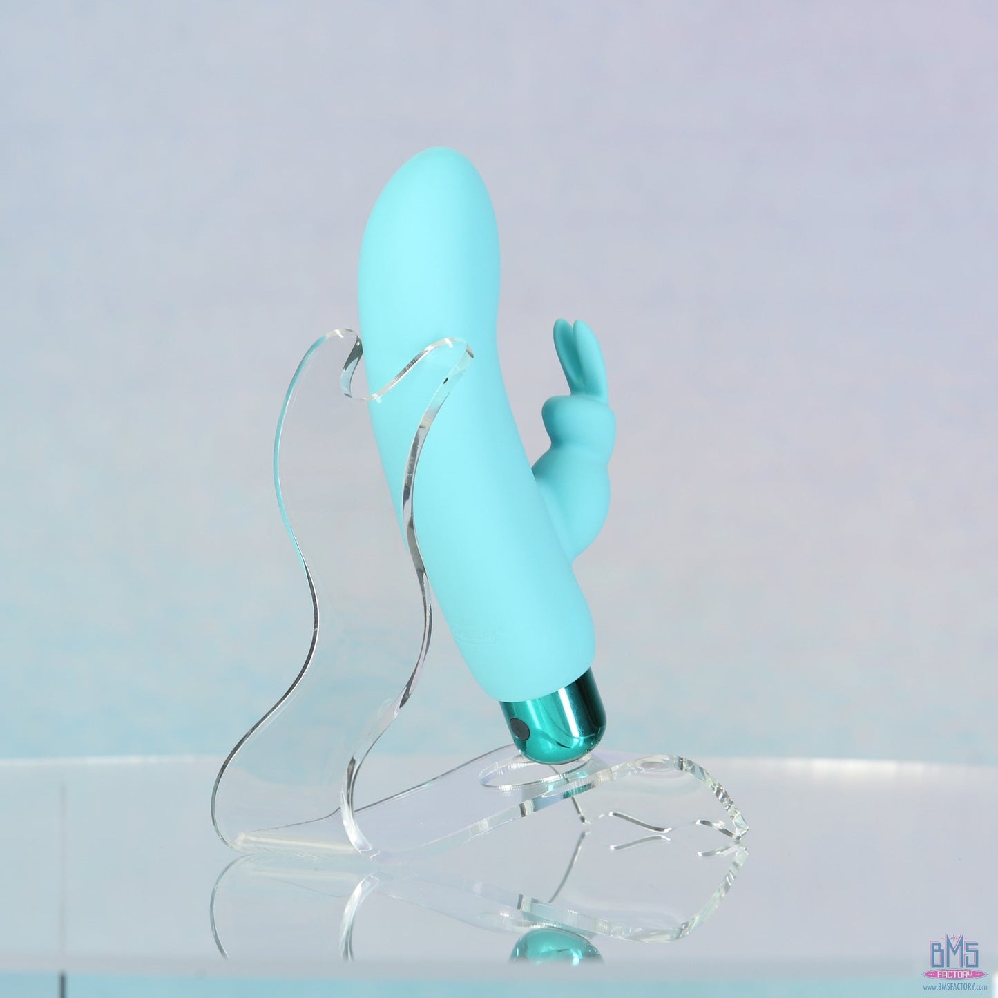 PowerBullet - Alice’s Bunny – Rechargeable Bullet with Removable Rabbit Sleeve – Teal