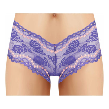ACI Lace Boyleg with Bead Design - Blue
