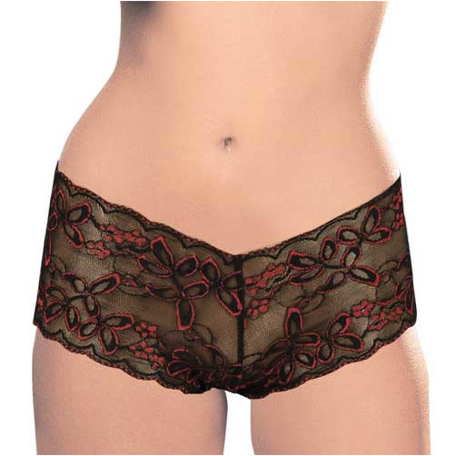 Boy Leg Panty - Assorted Black - Medium