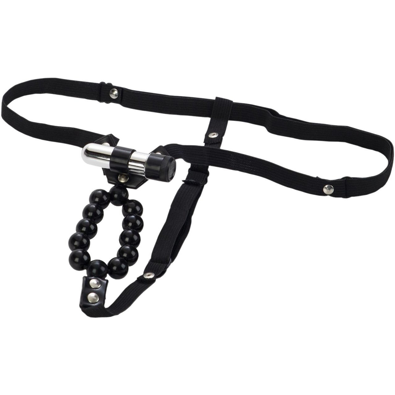 CalExotics® Vibrating Lovers Thong With Stroker Beads
