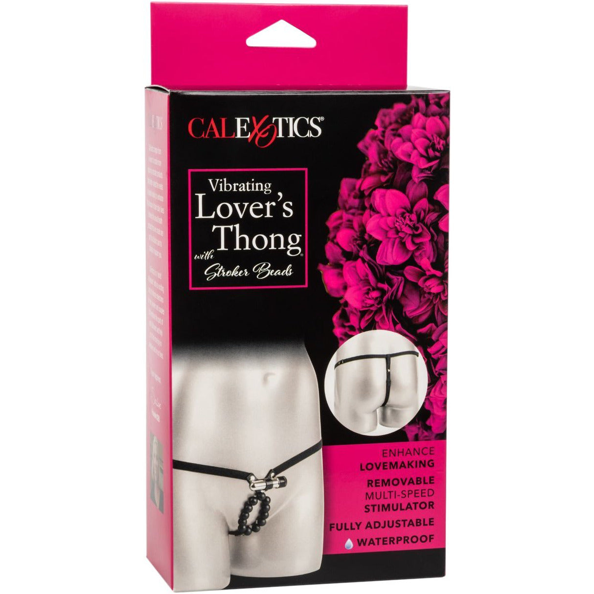 CalExotics® Vibrating Lovers Thong With Stroker Beads