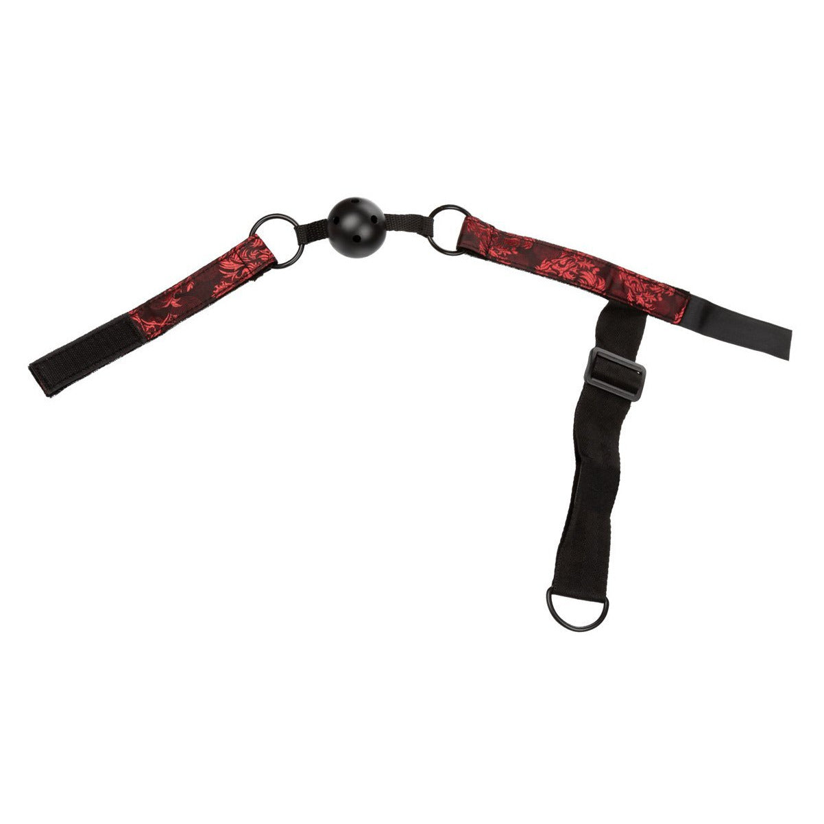 CalExotics® Scandal – Breathable Ball Gag with Cuffs – Red
