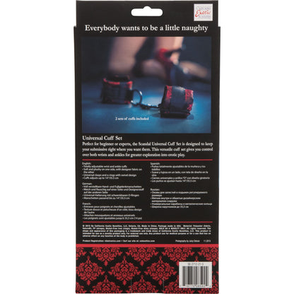 CalExotics® Scandal Universal Cuff Set