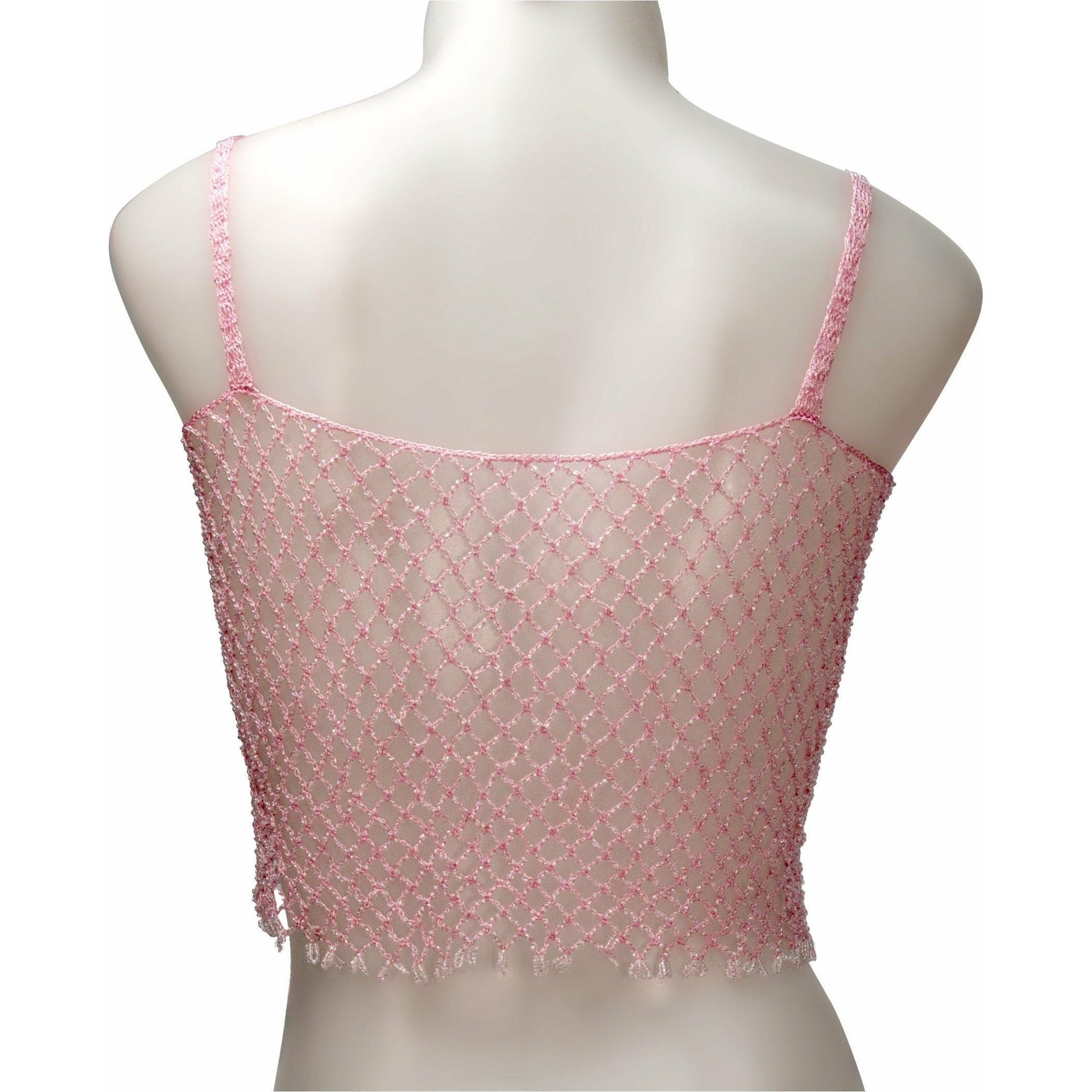 Nanma Beaded Tank Top - Pink