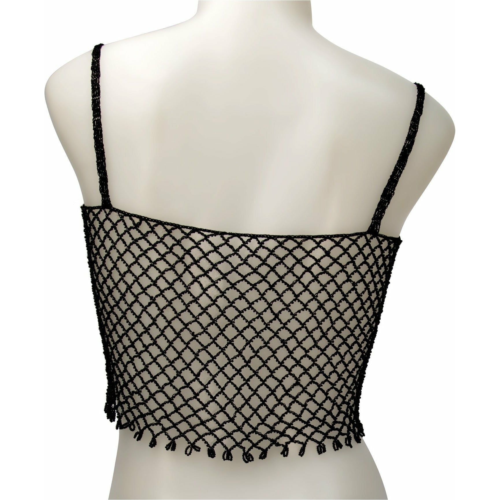 Nanma Beaded Tank Top - Black