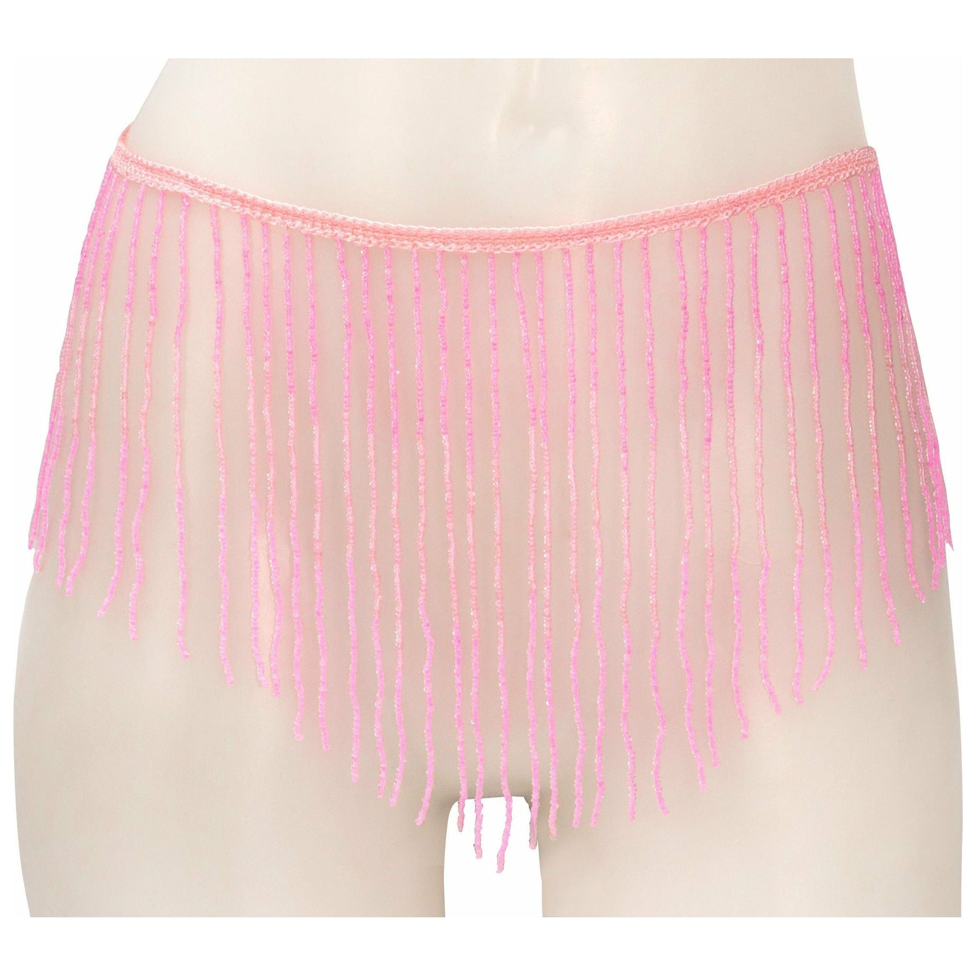 Nanma Beaded String Skirt - Pink