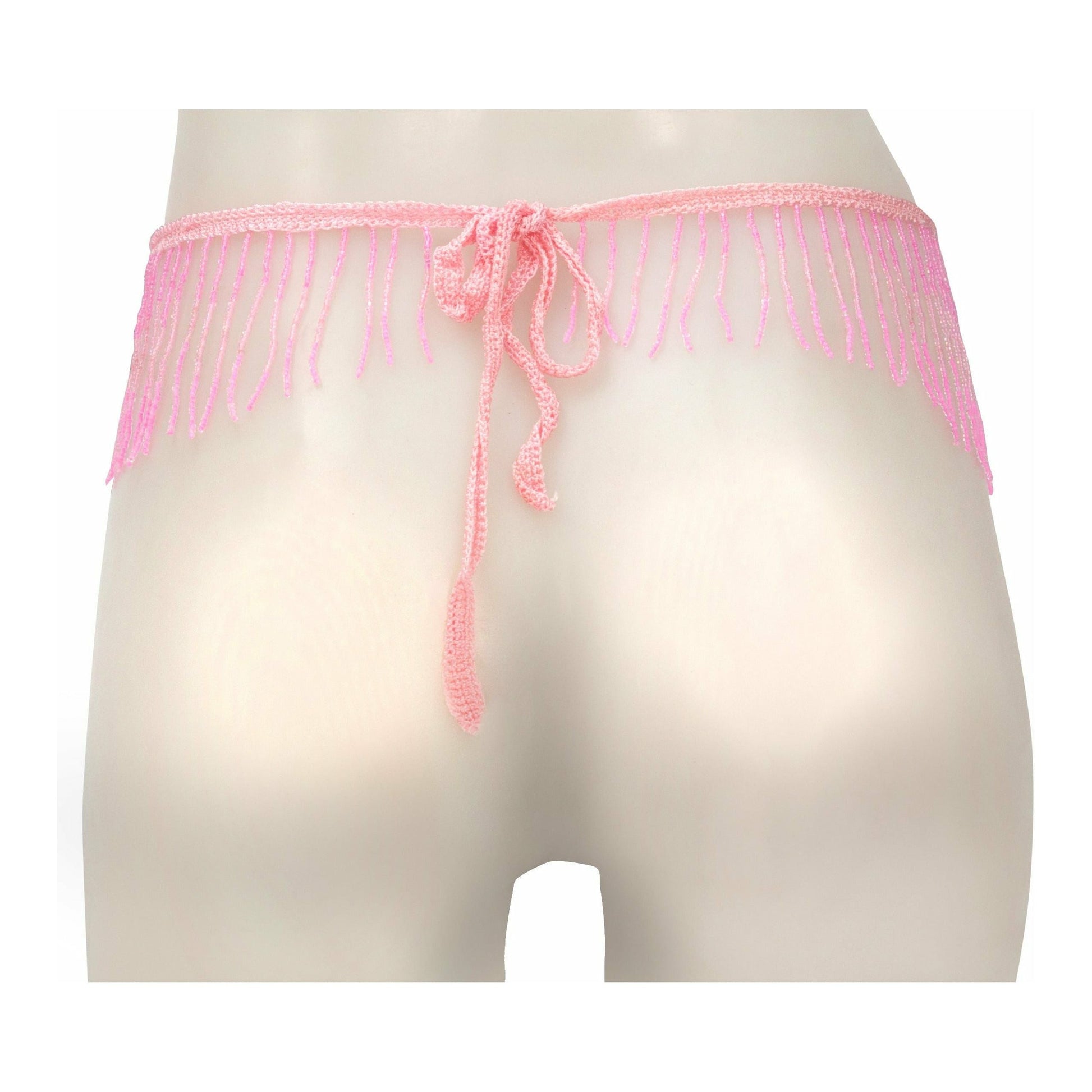 Nanma Beaded String Skirt - Pink