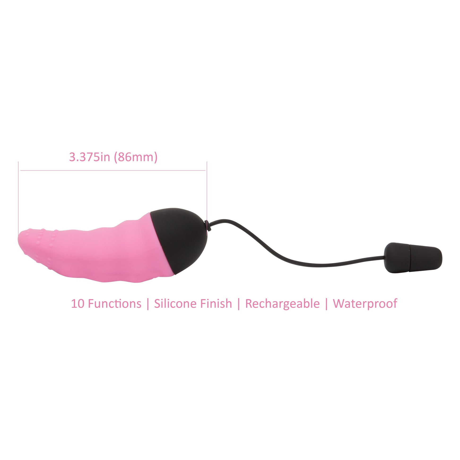 PowerBullet Remote Control Vibrating Tongue - Pink