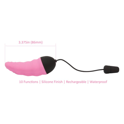 PowerBullet Remote Control Vibrating Tongue - Pink