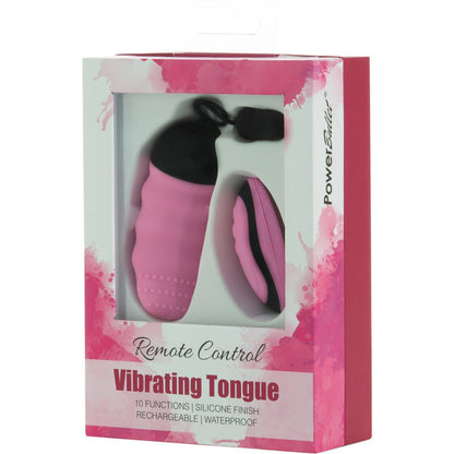 PowerBullet Remote Control Vibrating Tongue - Pink