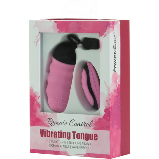 PowerBullet Remote Control Vibrating Tongue - Pink