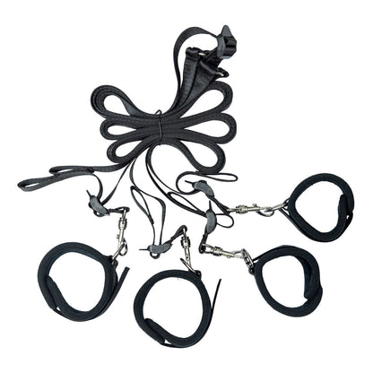 Punishment - 5-Piece Bed Restraint Kit – Black