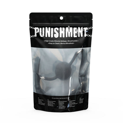 Punishment - Silicone Ball Gag – Black