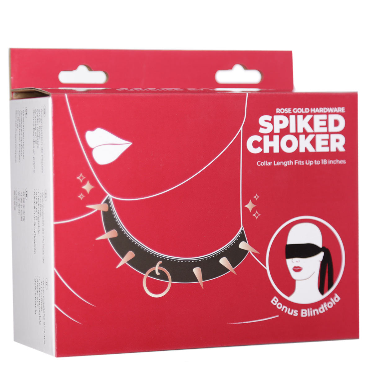 Punishment Rose Gold Spiked Choker