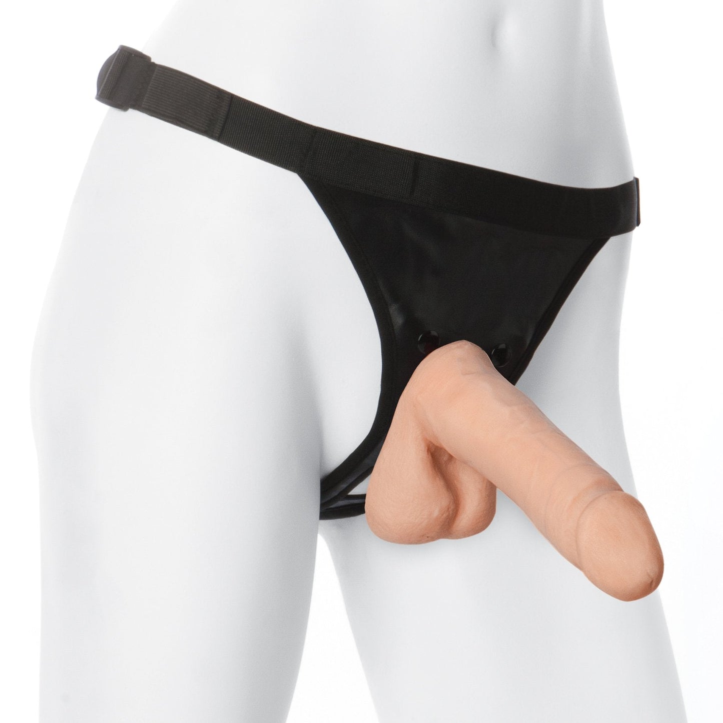 Doc Johnson 7 Inch Ultra Realistic 3 Cock With Harness