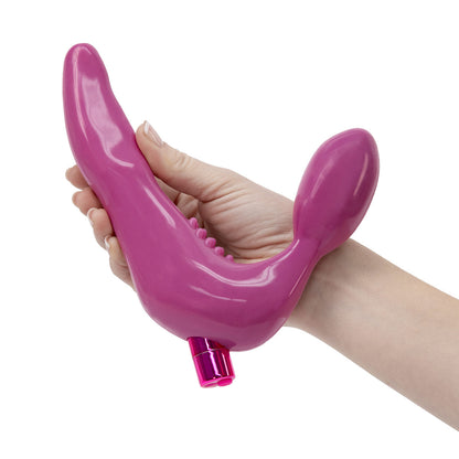 Pure Love® - Strapless Strap-On Silicone Dildo With Vibrating Bullet – Pink