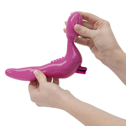 Pure Love® - Strapless Strap-On Silicone Dildo With Vibrating Bullet – Pink