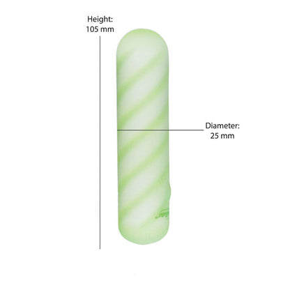 Softies 4” Dual Silicone Body Vibe – Green