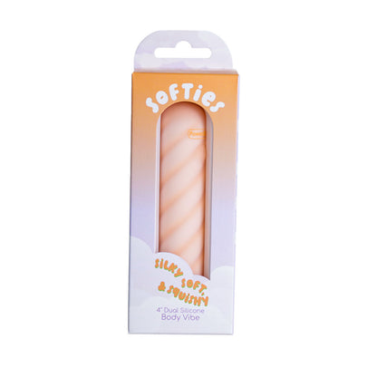 Softies 4” Dual Silicone Body Vibe – Orange
