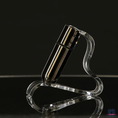 First-Class Bullet - 2.5" Bullet Vibrator with Key Chain Pouch - Gun Metal