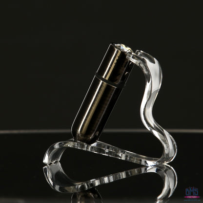 First-Class Bullet - 2.5" Bullet Vibrator with Key Chain Pouch - Gun Metal
