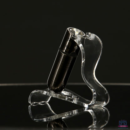 First-Class Bullet - 2.5" Bullet Vibrator with Key Chain Pouch - Gun Metal