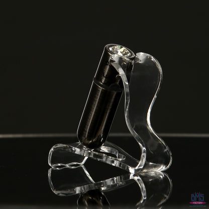 First-Class Bullet - 2.5" Bullet Vibrator with Key Chain Pouch - Gun Metal