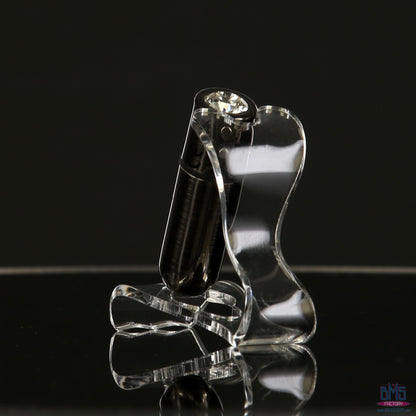 First-Class Bullet - 2.5" Bullet Vibrator with Key Chain Pouch - Gun Metal