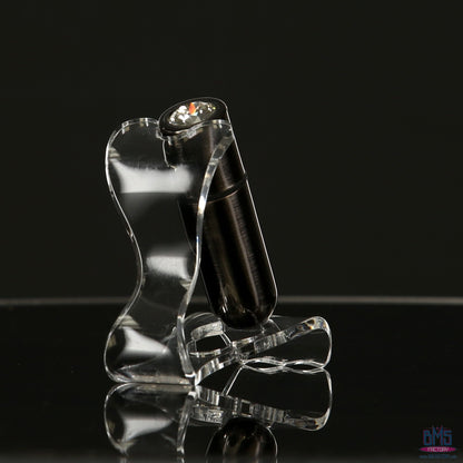 First-Class Bullet - 2.5" Bullet Vibrator with Key Chain Pouch - Gun Metal