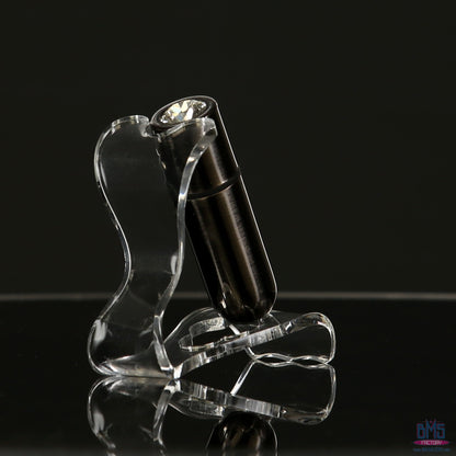 First-Class Bullet - 2.5" Bullet Vibrator with Key Chain Pouch - Gun Metal