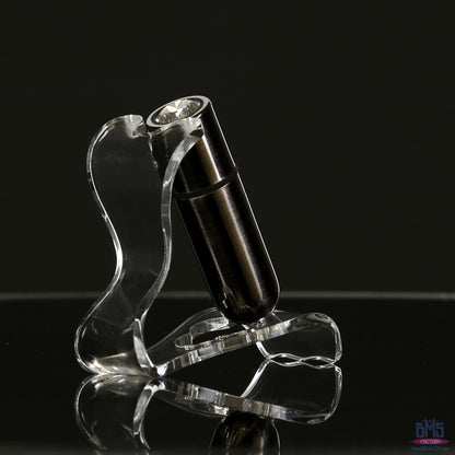 First-Class Bullet - 2.5" Bullet Vibrator with Key Chain Pouch - Gun Metal