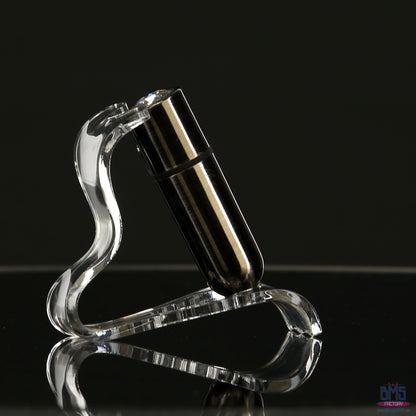 First-Class Bullet - 2.5" Bullet Vibrator with Key Chain Pouch - Gun Metal