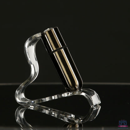 First-Class Bullet - 2.5" Bullet Vibrator with Key Chain Pouch - Gun Metal