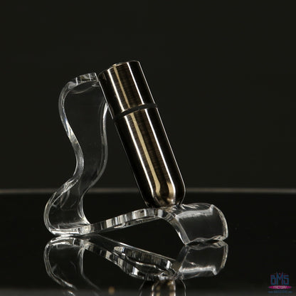 First-Class Bullet - 2.5" Bullet Vibrator with Key Chain Pouch - Gun Metal