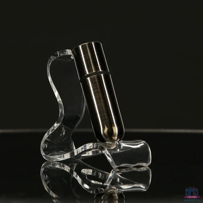 First-Class Bullet - 2.5" Bullet Vibrator with Key Chain Pouch - Gun Metal