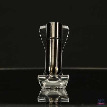 First-Class Bullet - 2.5" Bullet Vibrator with Key Chain Pouch - Gun Metal
