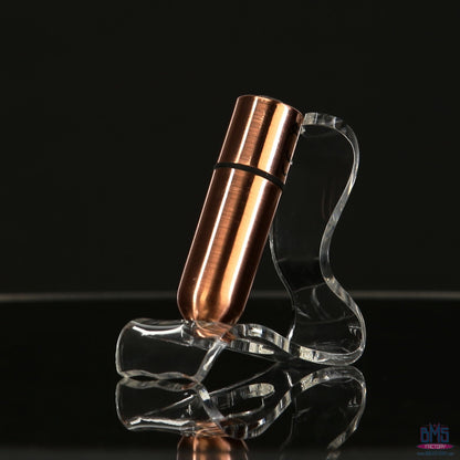 First-Class Bullet - 2.5" Bullet Vibrator with Key Chain Pouch - Rose Gold