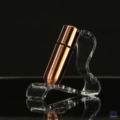 First-Class Bullet - 2.5" Bullet Vibrator with Key Chain Pouch - Rose Gold