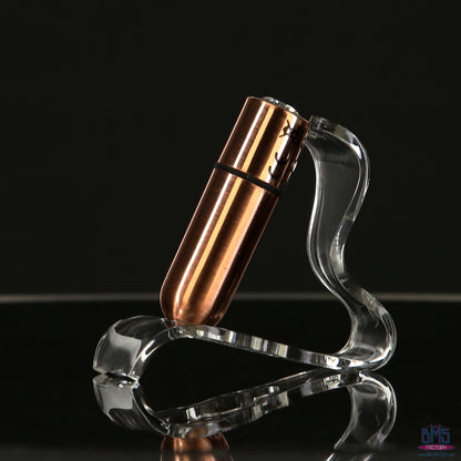 First-Class Bullet - 2.5" Bullet Vibrator with Key Chain Pouch - Rose Gold