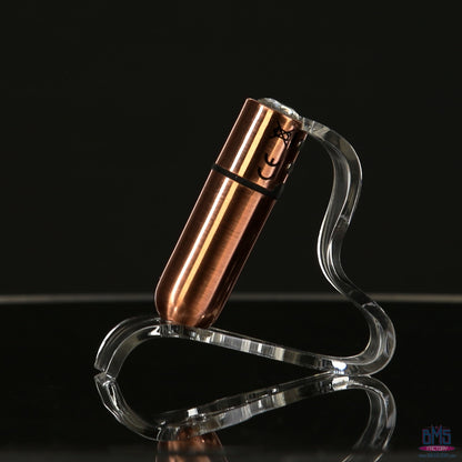 First-Class Bullet - 2.5" Bullet Vibrator with Key Chain Pouch - Rose Gold