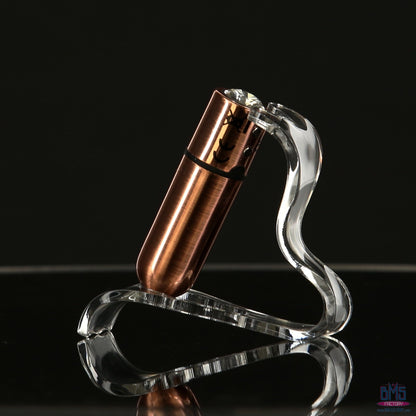 First-Class Bullet - 2.5" Bullet Vibrator with Key Chain Pouch - Rose Gold