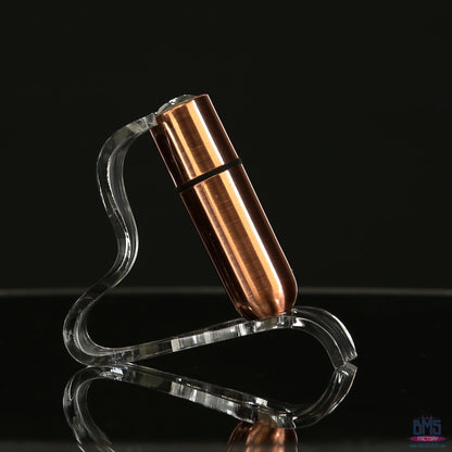 First-Class Bullet - 2.5" Bullet Vibrator with Key Chain Pouch - Rose Gold