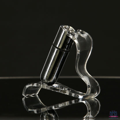 First-Class Bullet - 2.5" Bullet Vibrator with Key Chain Pouch - Silver