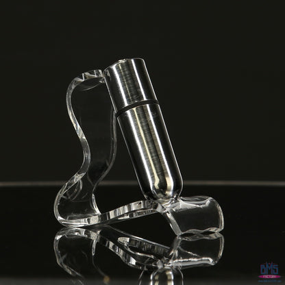 First-Class Bullet - 2.5" Bullet Vibrator with Key Chain Pouch - Silver