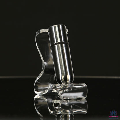 First-Class Bullet - 2.5" Bullet Vibrator with Key Chain Pouch - Silver